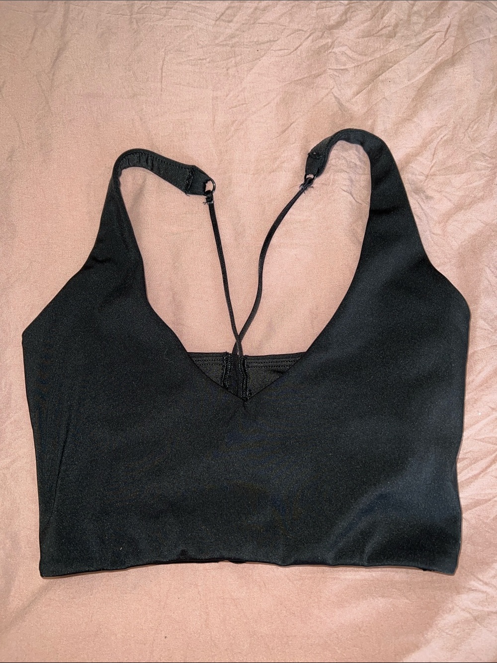 Savage x Fenty Collab Black V-Neck Bralette Top - Women's Intimates
